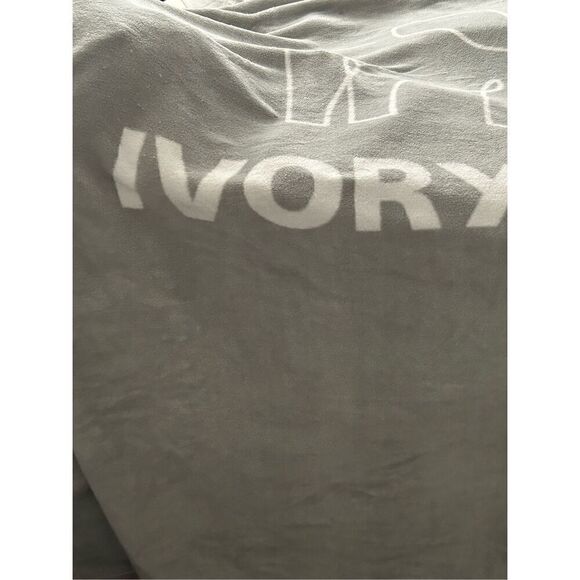 Ivory Ella Logo Fleece Blanket in Grey - Picture 4 of 4